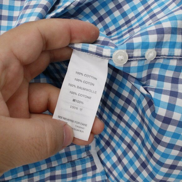 NWT J Crew shirt mens XS 2 Ply Cotton Shirting Button Down gingham Plaid Classic - Picture 5 of 13